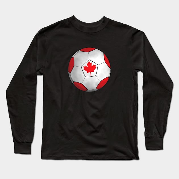 canada flag football Long Sleeve T-Shirt by persa